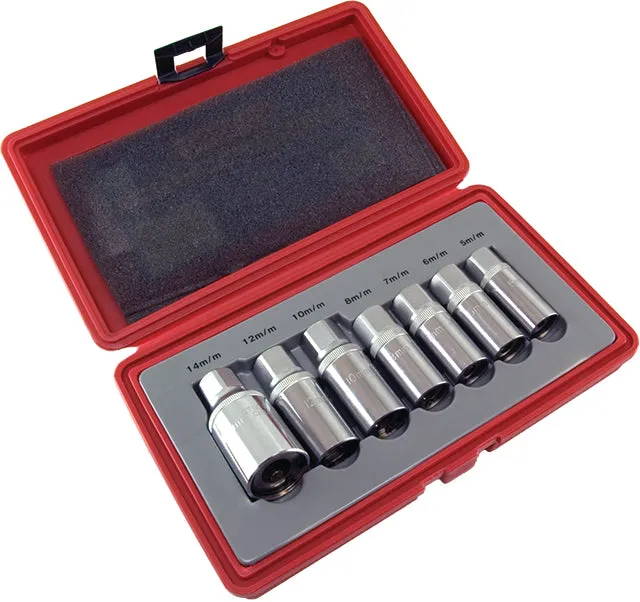 1/2" Dr Stud Remover Set In Blow Moulded Case KC Tools
