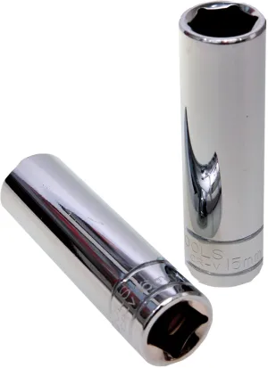 1/2" Drive Socket, Double Hex Deep 16mm KC Tools