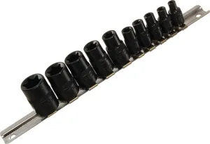 1/4" & 3/8" Drive Socket Set, E, 10 Piece KC Tools