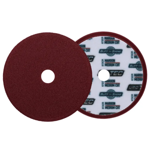 BUFF AND SHINE Uro-Tec Maroon Medium Cut Foam Grip Pad