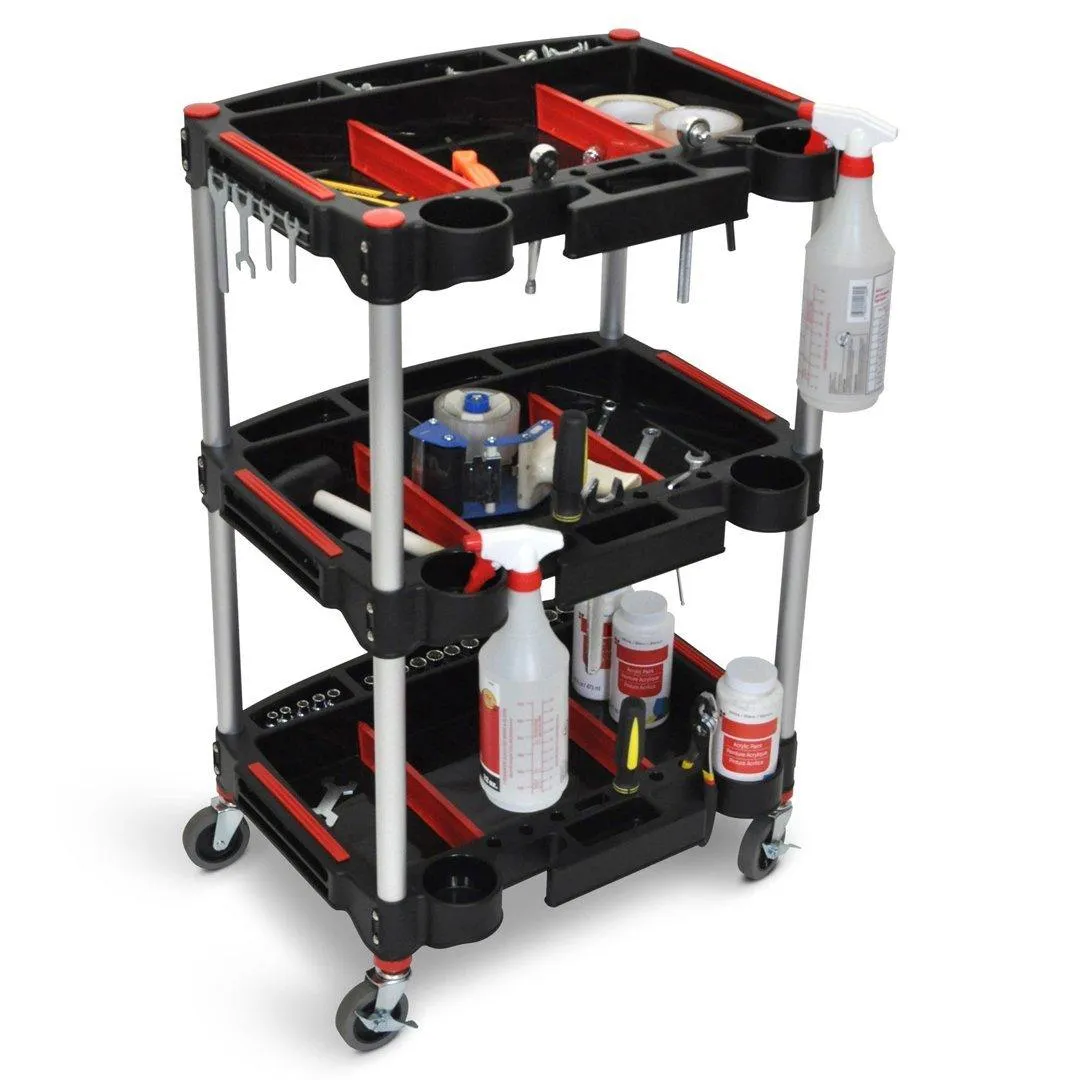 LUXOR MC-3 Mechanic's Three-Shelf Cart
