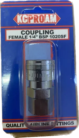 One Touch Air Line Coupling 1/4 BSP - Female KC Tools